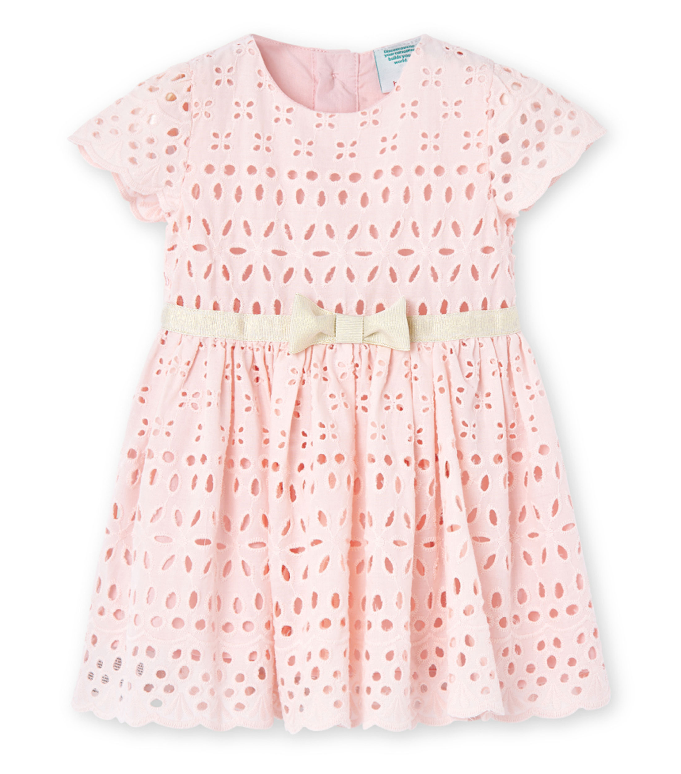 Vestido bordado regular Bebe